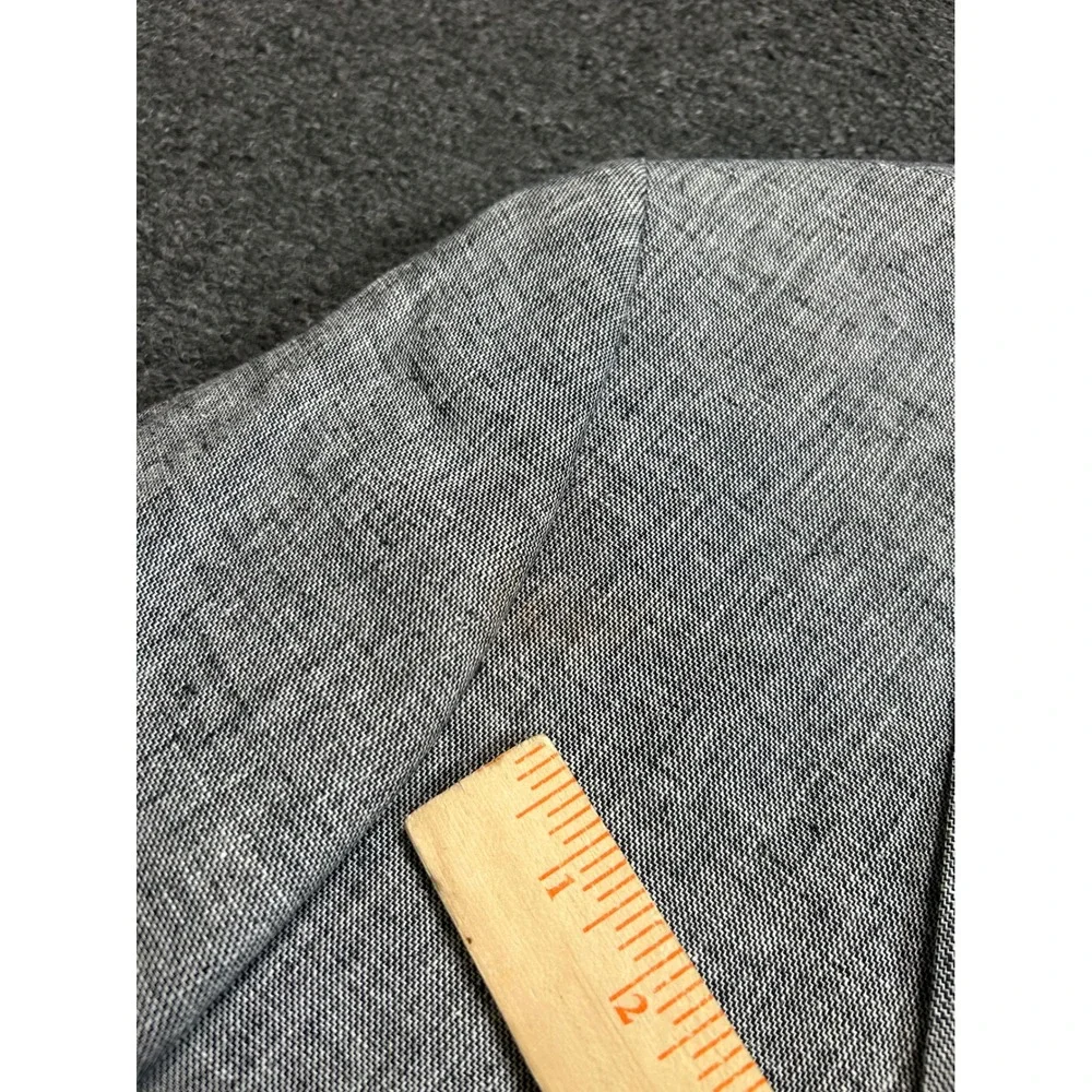 Oak‎ Hill Linen Rayon Blazer Sport Coat Gray Mens 2XLT Floral Lining 2-Button